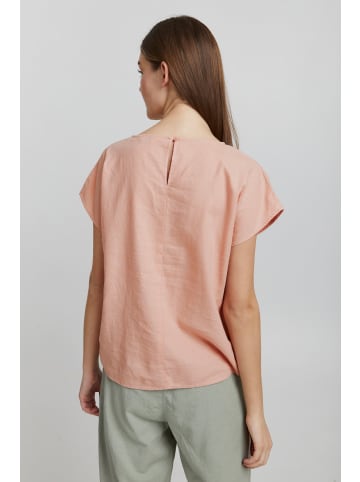 Oxmo Rundhalsshirt OXArnora in Rosa