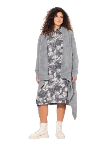 Ulla Popken Cardigan in hellgrau mélange