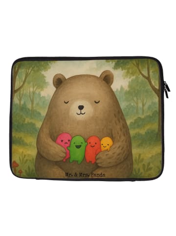 Mr. & Mrs. Panda Laptoptasche Bär Gefühl Design ohne Spruch in Weiß