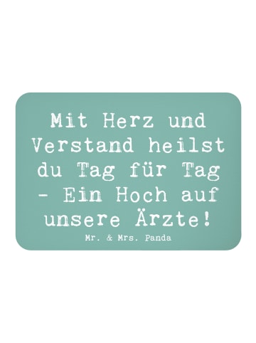 Mr. & Mrs. Panda magnet Spruch Arzt Herz Verstand mit Spruch in Meeresbrise