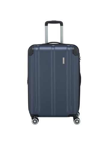 travelite City - 4-Rollen-Trolley erw. M 68 cm in marine