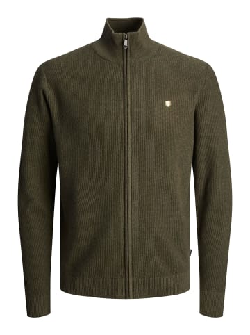 JACK & JONES PLUS Strickjacke in Olive Night