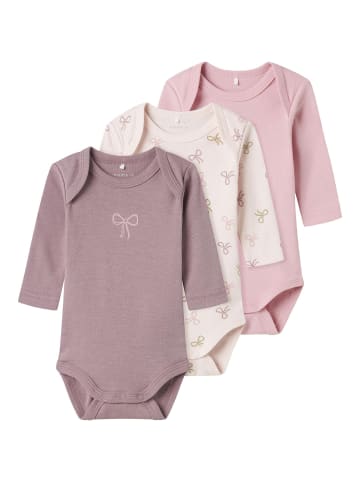 name it 3er-Pack Strampler in Barely Pink