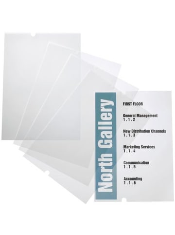 Durable EDV-beschriftbare Folie Crystal Sign refill 297x420mm Packung mit 10 Stück