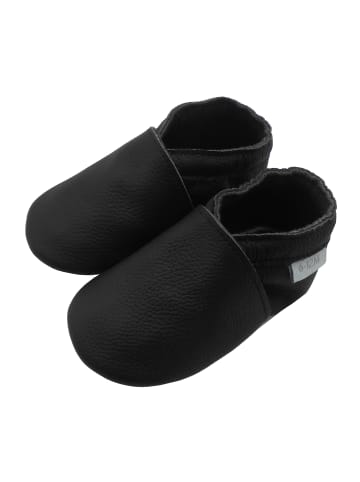 Basrakids Baby Krabbelschuhe aus Leder, weiche Lauflernschuhe mit rutschfester Sohle 