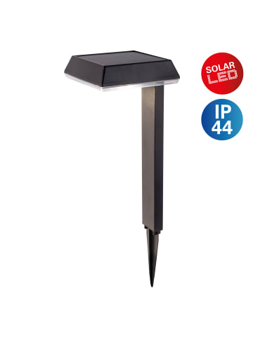 näve LED Solarleuchte "SIGI" in schwarz - (L)15 cm x (B)15 cm x (H)79 cm