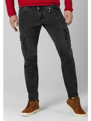 Timezone Cargo Denim Hose Slim Fit Stretch Jeans Regular BenTZ in Schwarz