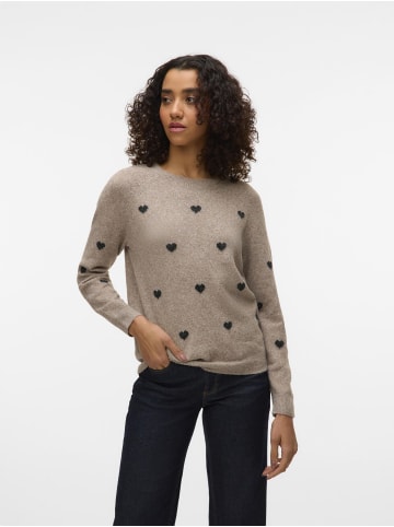 Vero Moda Strickpullover in Moon Rock