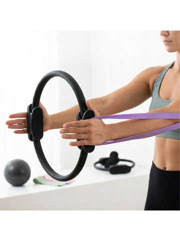 relaxdays 6-tlg. Pilates Set in Schwarz