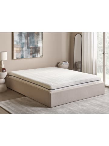 Beliani Matratze SERENITY in Weiß/Grau - (W) 160 x (H) 18 x (L) 200 cm