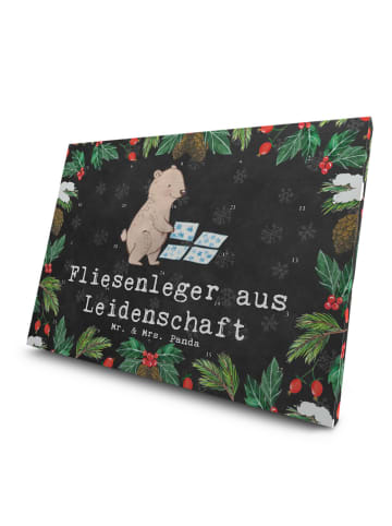 Mr. & Mrs. Panda Tee Adventskalender Fliesenleger Leidenschaft m... in Kreidetafel