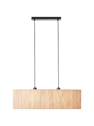 Brilliant Pendelleuchte, 2-flammig Wimea 120x78x22 cm in schwarz/natur