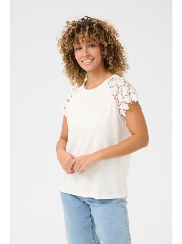 Cream T-shirt CRFin Regular fit in Snow White