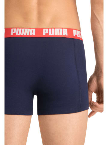 Puma Boxershort 4er Pack in Blau/Grau Melange