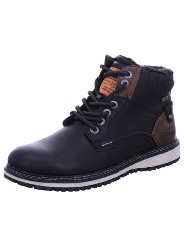 TOM TAILOR Denim Schnürstiefel Mit Tex-Membran in schwarz
