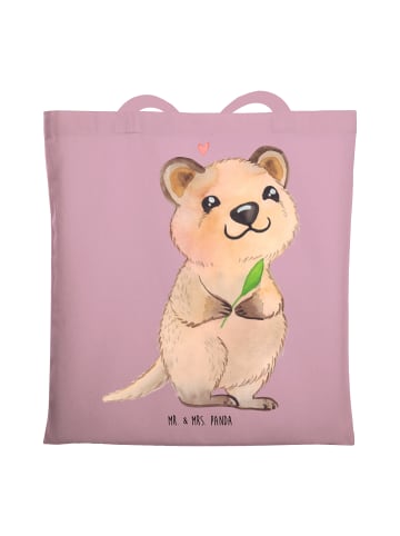 Mr. & Mrs. Panda Tasche Quokka Happy ohne Spruch in Rosa Pastell