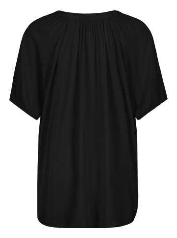 Eight2Nine Leichte Bluse mit V-Ausschnitt und Raffung Detail in Schwarz