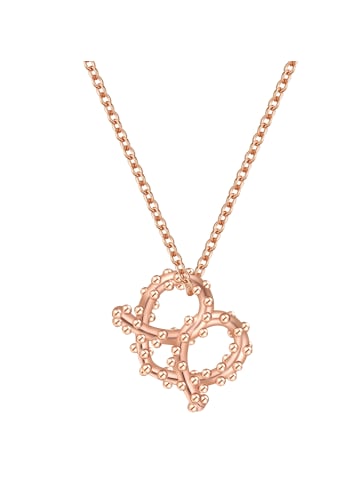 Glanzstücke München Kette Herz-Breze aus Sterling Silber in roségold