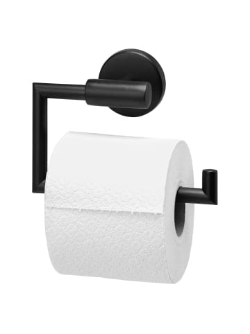bremermann Bad-Serie PIAZZA BLACK - Toilettenpapierhalter ca. 15,5 x 11 x 6 cm (B/H/T)