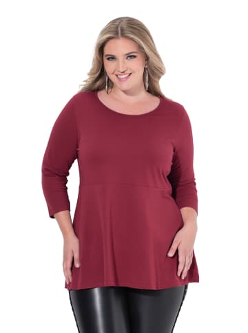 MIAMODA Shirt in dunkel weinrot