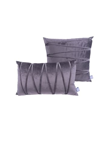 Kayoom Dekokissen Paulina 125 2er-Set in graphite