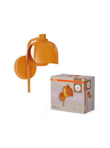 Osram Decor Corolle Wall Wandleuchte G9 Orange Metall Glas