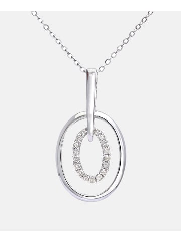Diamant L'éternel Halskette mit Anhänger aus 375 Weißgold mit 0.05 Karat Diamant