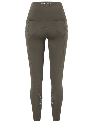 super.natural Funktionelle Running-Tights mit Reflektoren in grün