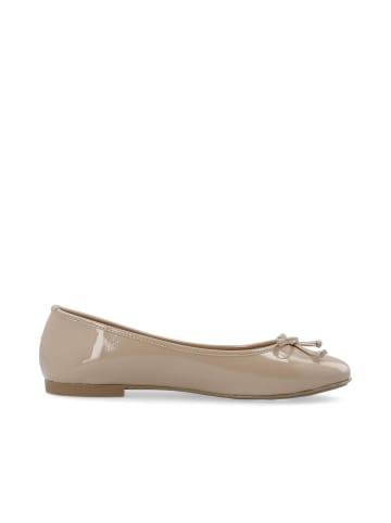 Bianco Ballerinas in NougatPatent