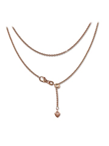 SilberDream 925 Silber vergoldet (Roségold 333) Damen SilberDream Halsketten Herz  ca. 45cm