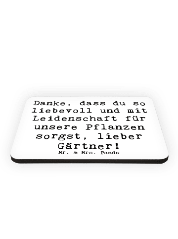 Mr. & Mrs. Panda whiteboardmagnet Spruch Lieber Gärtner mit Spruch in Weiß