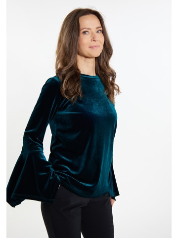 Usha Damen Samtshirt in Petrol
