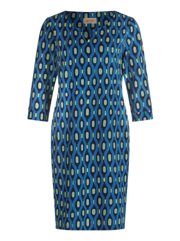 CARTOON Casual-Kleid mit Muster in Blau/Grün