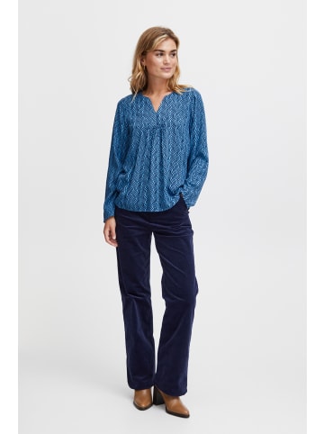 Fransa FRKIKI BL 1 Regular fit in Ethereal Blue AOP MA23 01B