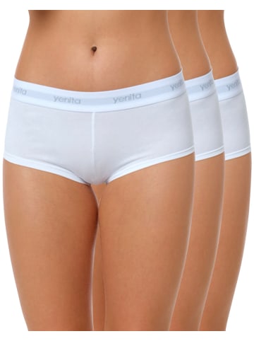 Yenita® Panties (3er Set) Modern-Sports-Collection in weiss