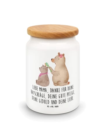 Mr. & Mrs. Panda Keksdose Bär Kind mit Spruch in Weiß
