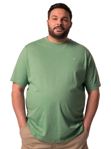 Men Plus Kurzarm T-Shirt in efeu grün