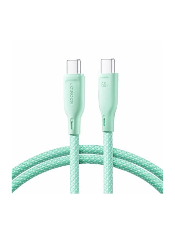 COFI 1453 Joyroom Multi-Color Series SA34-CC3 USB-C/USB-C-Kabel 60 W schnelle in Grün