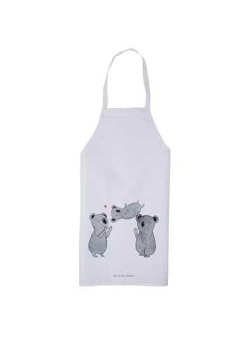 Mr. & Mrs. Panda Schürze Koalas Feiern ohne Spruch in Weiß