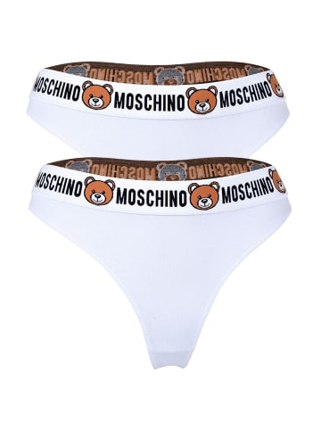 Moschino String 2er Pack in Weiß