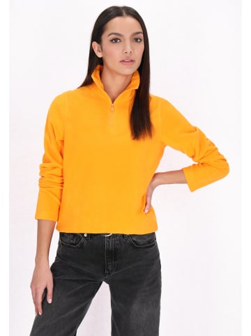myMo ROCKS Damen Fleecepullover in Hellorange