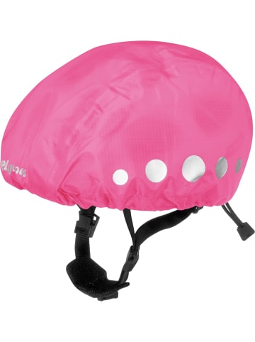 Playshoes Regenüberzug für Fahrradhelme in Pink