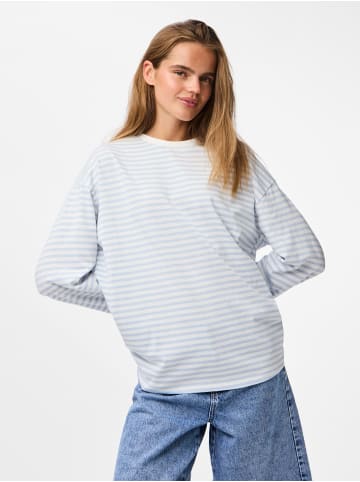 Pieces Oberteil mit langen Ärmeln in Cloud Dancer 8