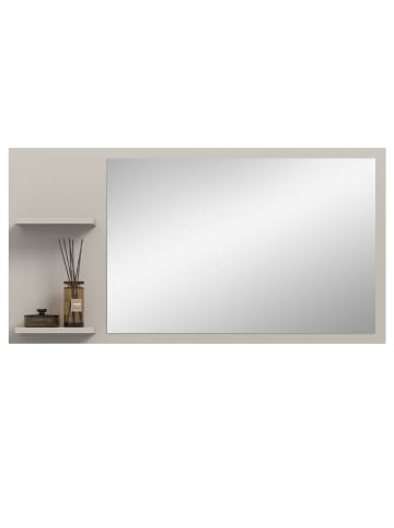 Inn.Furn Wandspiegel Kaschmir 106 x 55 cm, Garderobenspiegel mit Regalböden