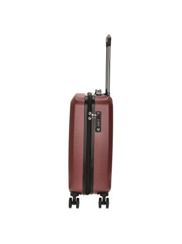 Check.In Mailand - 4-Rollen-Kabinentrolley 55 cm (rot) in rot