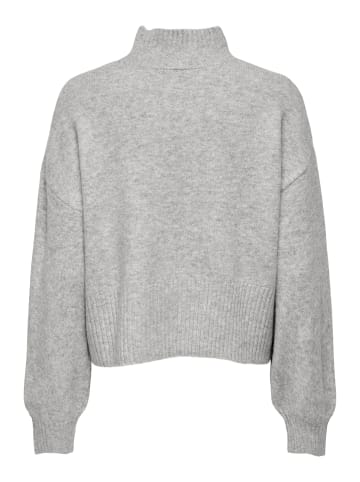 ONLY Strickpullover in Light Grey Melange
