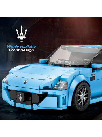 COFI 1453 Reobrix 824 Maserati GranTurismo 2024 Sportwagen Klemmbaustein 384 Blau in Blau