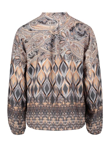 Betty Barclay Longbluse mit Stehkragen in Grau/Beige