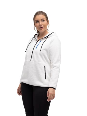 Ulla Popken Sweatjacke in schneeweiß