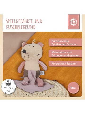 Bieco Spielwaren Kuscheltier Maus mit Schmusetuch - ab Geburt in Beige